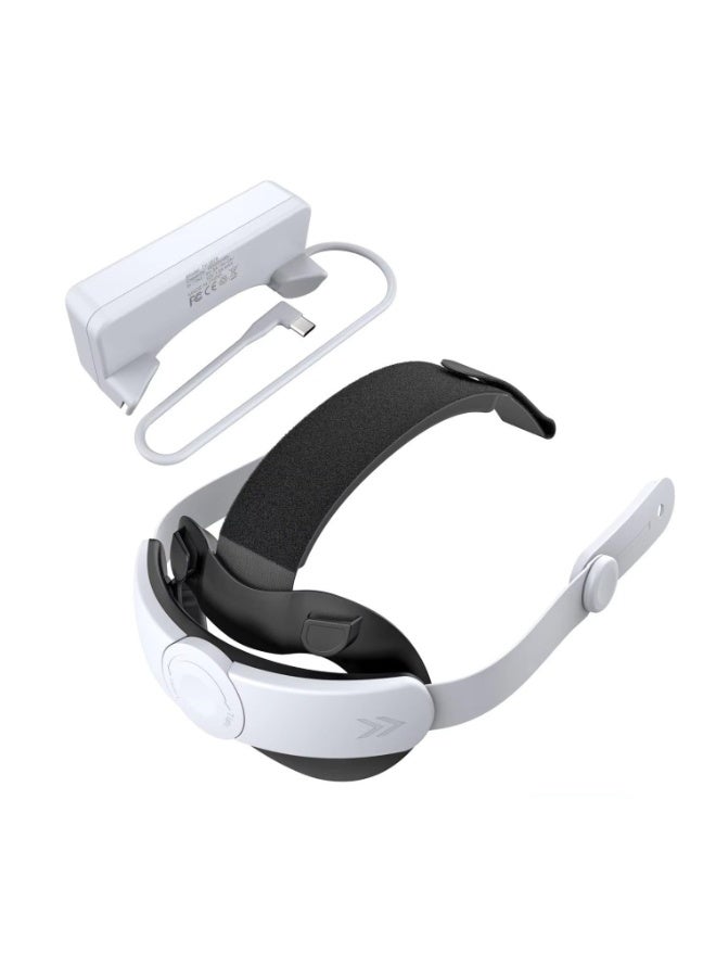 DOBE Head Strap with Battery for Meta/Oculus Quest 3/Quest 3S, 18500mWh Battery Pack for Extended Playtime, Fast Charging VR Power, Adjustable Elite Strap Enhanced Support and Balance in VR - Image 3